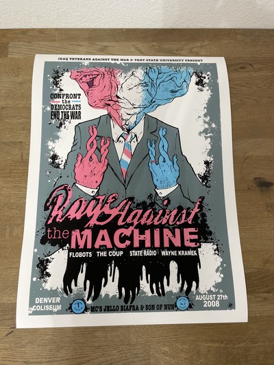 Rage Against the Machine DNC 2008 digital print