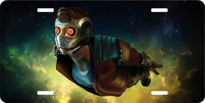 Star Lord Guardians Galaxy Vanity License Plate