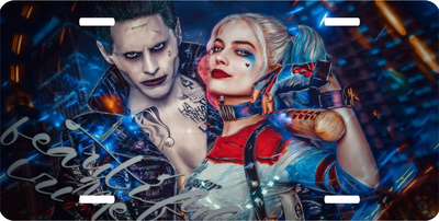 Joker Harley Quinn Vanity License Plate