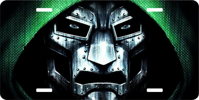 Doctor Doom Vanity License Plate
