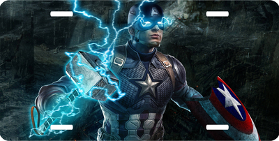 Captain America Vanity License Plate