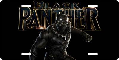 Black Panther Vanity License Plate