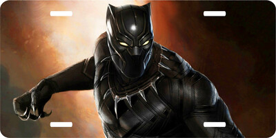Black Panther Vanity License Plate