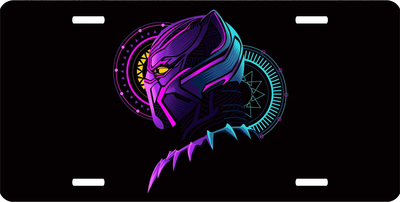 Black Panther Vanity License Plate