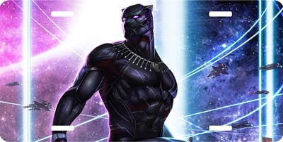 Black Panther Vanity License Plate