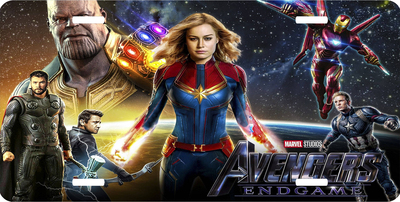Avengers Captain Marvel Thanos Iron Man Thor Vanity License Plate