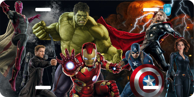 Avengers Hulk Iron Man Thor Vanity License Plate
