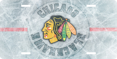 Chicago Blackhawks Vanity License Plate