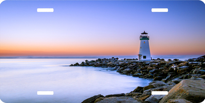 Lighthouse Beach Ocean Vanity License Plate