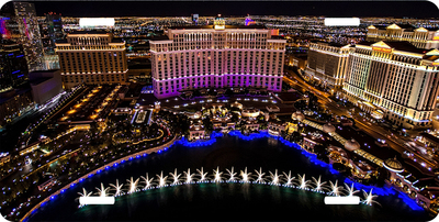 Bellagio Las Vegas Fountains Vanity License Plate