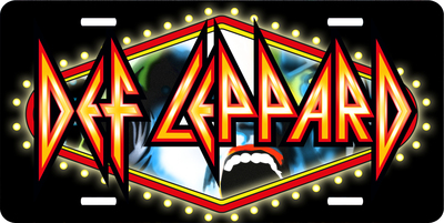 Def Leppard Vanity License Plate
