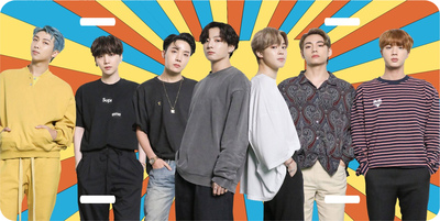 BTS K-Pop Vanity License Plate