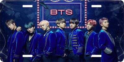 BTS K-Pop Vanity License Plate