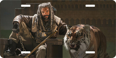 Walking Dead Ezekiel and Shiva Vanity License Plate