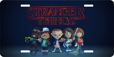Stranger Things Cartoon Vanity License Plate Auto Truck