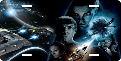 Star Trek Collage Vanity License Plate