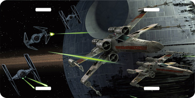 Star Wars X Wing Battle License Plate Auto Truck