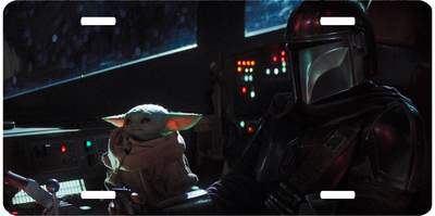 Star Wars Mandalorian Grogu License Plate Auto Truck