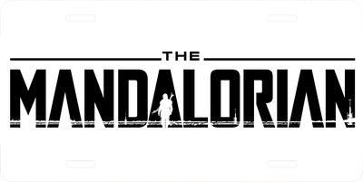 Star Wars Mandalorian Logo License Plate Auto Truck