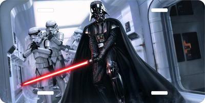 Star Wars Darth Vader Stormtrooper License Plate Auto Truck