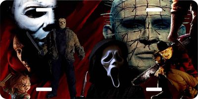 Horror Jason Scream Saw Jigsaw Pennywise Pinhead Vanity License Plate
