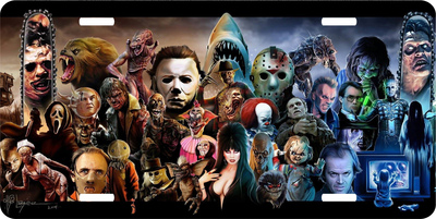 Horror Jason Voorhees Michael Myers Scream Saw Pennywise Vanity License Plate