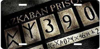 Harry Potter Azkaban Prison Vanity License Plate