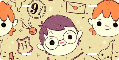 Harry Potter Cartoon Ron Weasley Vanity License Plate