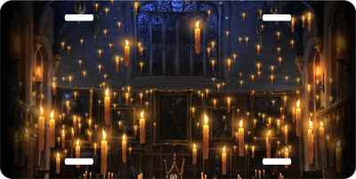 Harry Potter Floating Candles Vanity License Plate