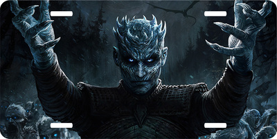 Game of Thrones White Walker Night King Vanity License Plate
