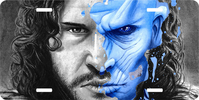 Game of Thrones White Walker Jon Snow Vanity License Plate