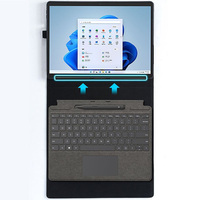 Perfect Leather Surface Pro 11 10 X Go Cover With Small Bag SPC05 - Thumbnail 6
