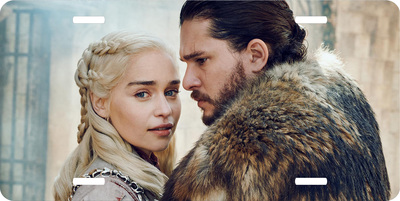 Game of Thrones Daenarys Jon Snow Vanity License Plate