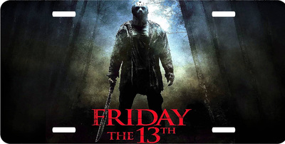 Friday the 13th Jason Voorhees Mask Vanity License Plate
