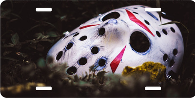 Friday the 13th Jason Voorhees Mask Vanity License Plate