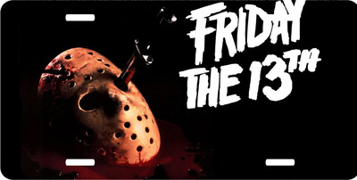 Friday the 13th Jason Voorhees Mask Vanity License Plate