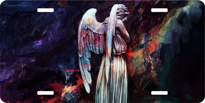 Doctor Who Weeping Angel Vanity License Plate Auto