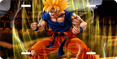 Dragonball Z Super Saiyan Vanity License Plate
