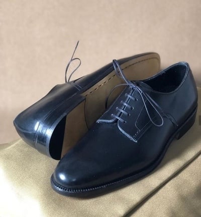 Rounded Toe Blue Tone Stylish Men Premium Leather Casual Dress Lace Up Shoes