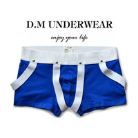 D.M Underwear Hanging Strap Boxer briefs Mens cotton blend butt-lifter underpants D4012 - Thumbnail 5