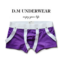 D.M Underwear Hanging Strap Boxer briefs Mens cotton blend butt-lifter underpants D4012 - Thumbnail 3