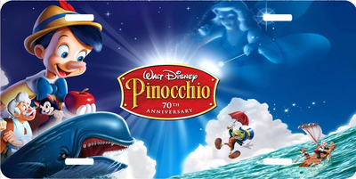 Disney Pinocchio New Title Screen Vanity License Plate