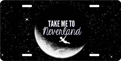 Disney Peter Pan Take Me To Neverland Vanity License Plate