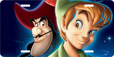 Disney Peter Pan Captain Hook Vanity License Plate