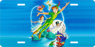 Disney Peter Pan Cast Tinkerbell License Plate Auto