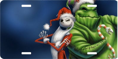 Disney Nightmare Before Christmas Jack Skellington Oogie Boogie License Plate