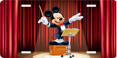 Disney Conductor Mickey Mouse Vanity License Plate Auto