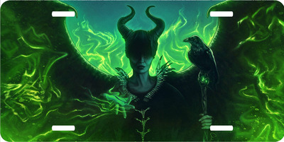 Disney Maleficent Green Vanity License Plate