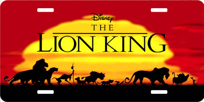 Disney The Lion King Sunset Vanity License Plate