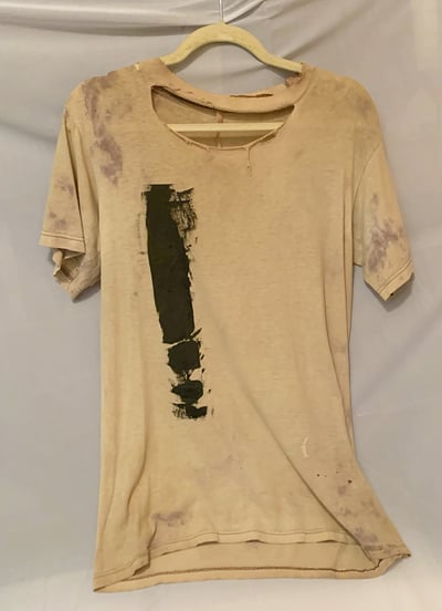 table-blue worn t-shirt --- by Jeremy Kennedy